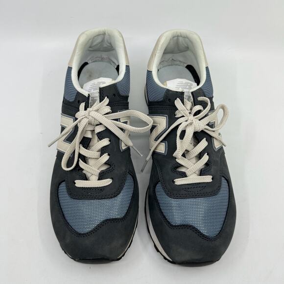 NEW BALANCE Men's 574 SYO Sea Salt Outer Space Nubuck - Picture 5 of 13